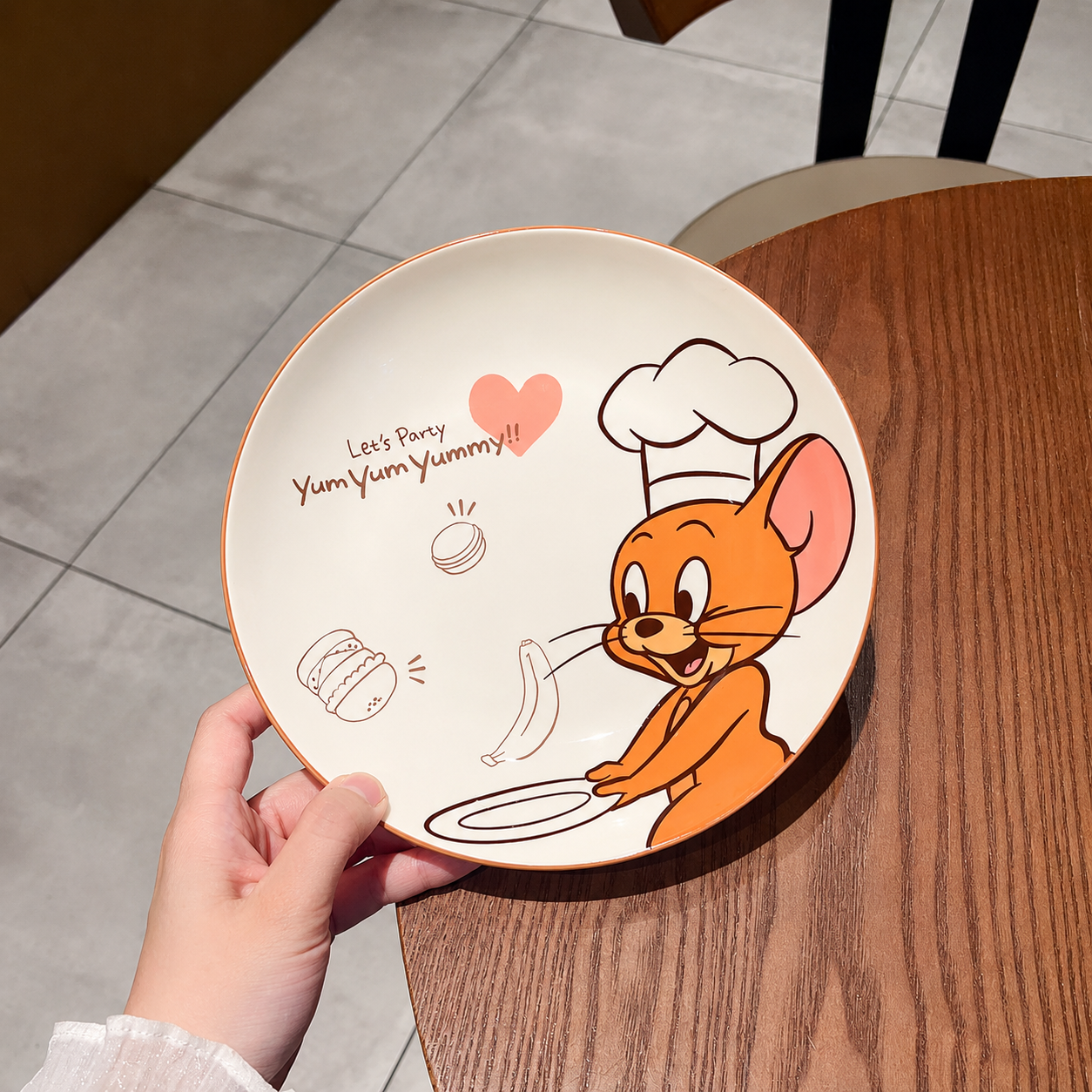 Tom And Jerry Chef Ceramic Deep Plate