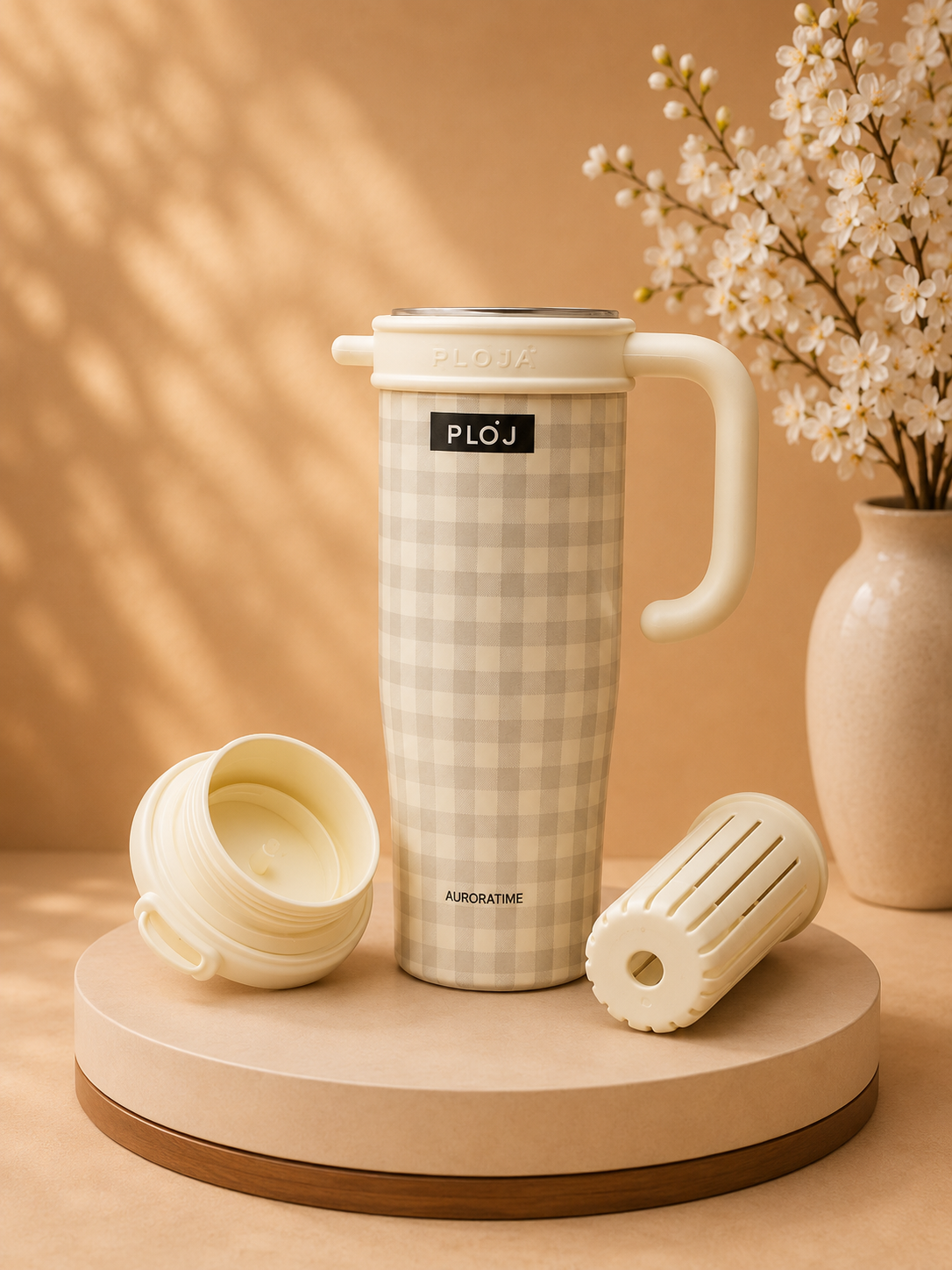 The Helpful White Kawai 1200 ML Tumbler
