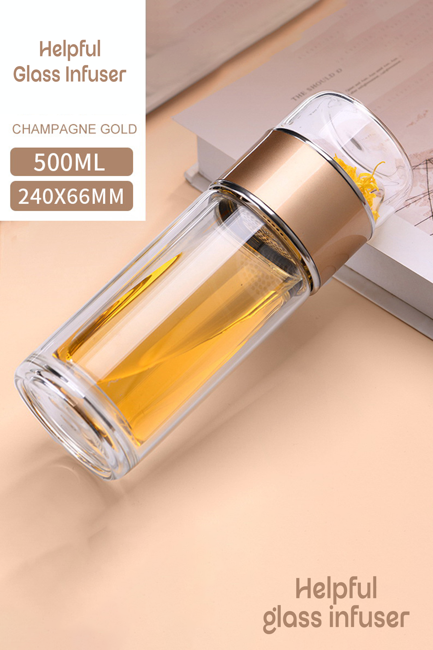 The Helpful Tea Glass Infuser