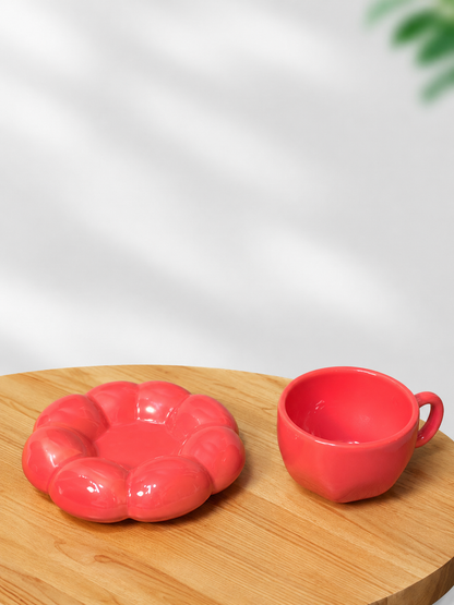 The Red Bubble Cup & Saucer