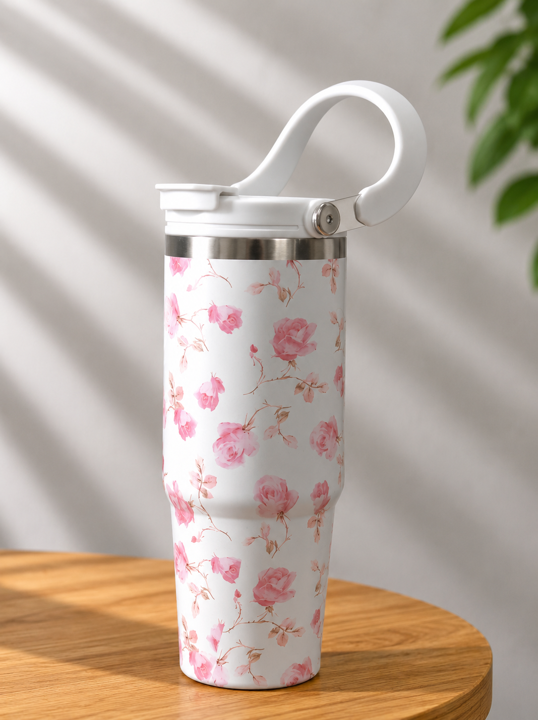 The Helpful Floral In-Bloom Roamer Curved Tumbler Stainless Steel 900ml
