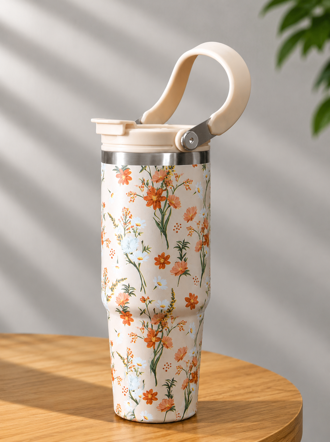 The Helpful Floral In-Bloom Roamer Curved Tumbler Stainless Steel 900ml