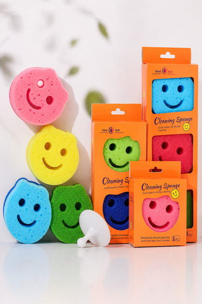 The Helpful Smiley Cleaning Sponge
