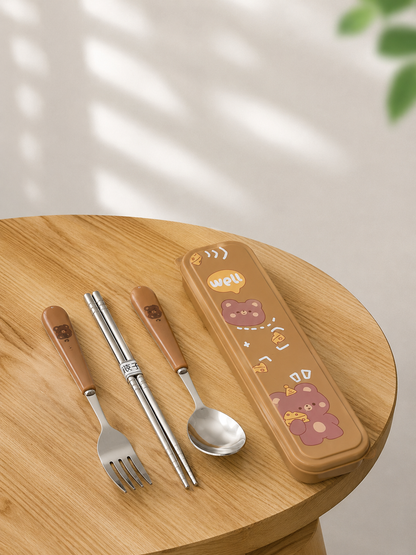 The Helpful Travel Buddy 3in1 Cutlery Set