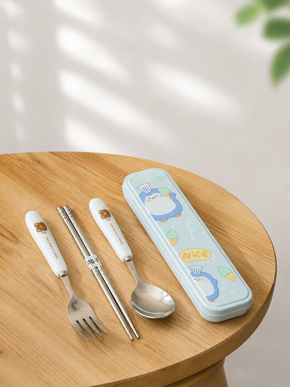 The Helpful Travel Buddy 3in1 Cutlery Set