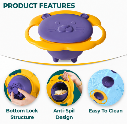 The Helpful Gyro Spill-Proof Baby Bowl