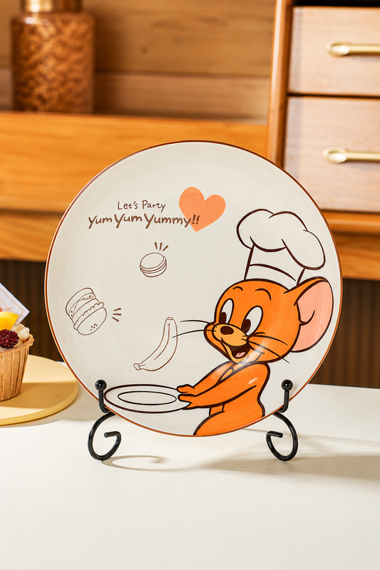 Tom And Jerry Chef Ceramic Deep Plate