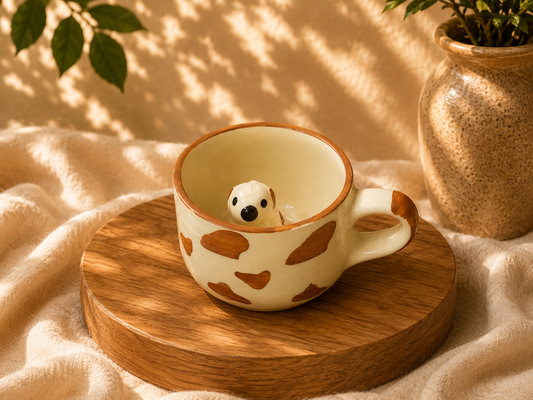 Surprise Pup Ceramic Coffee Mug