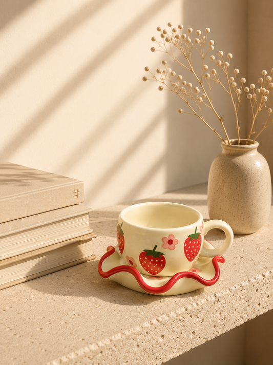 The Helpful Wave Saucer & Mug