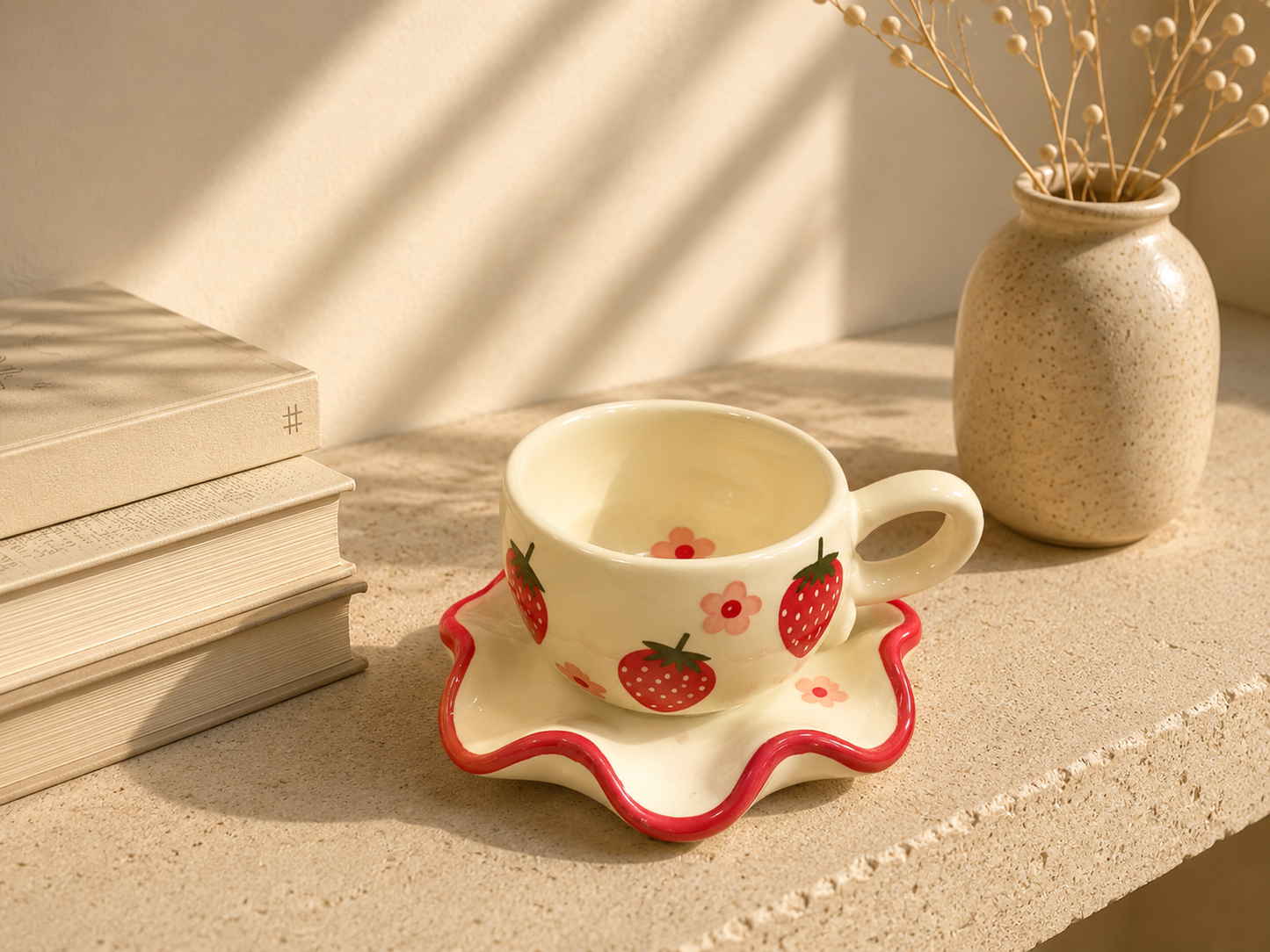 The Helpful Wave Saucer & Mug