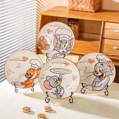 Tom And Jerry Chef Ceramic Deep Plate
