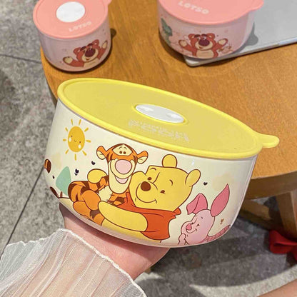 The Helpful Pooh & Friends Ceramic Bowl Set with Lids