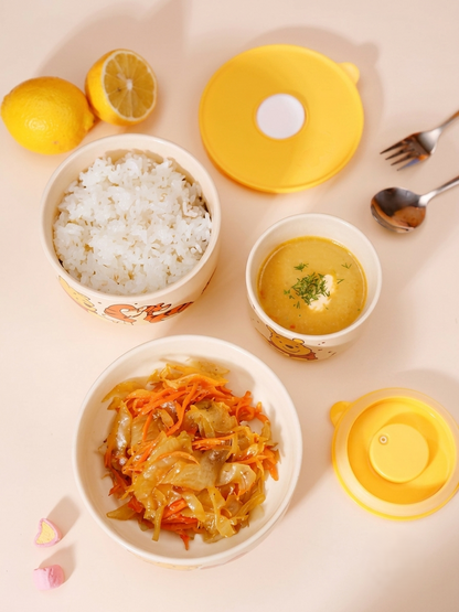 The Helpful Pooh & Friends Ceramic Bowl Set with Lids