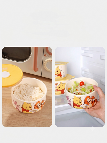 The Helpful Pooh & Friends Ceramic Bowl Set with Lids
