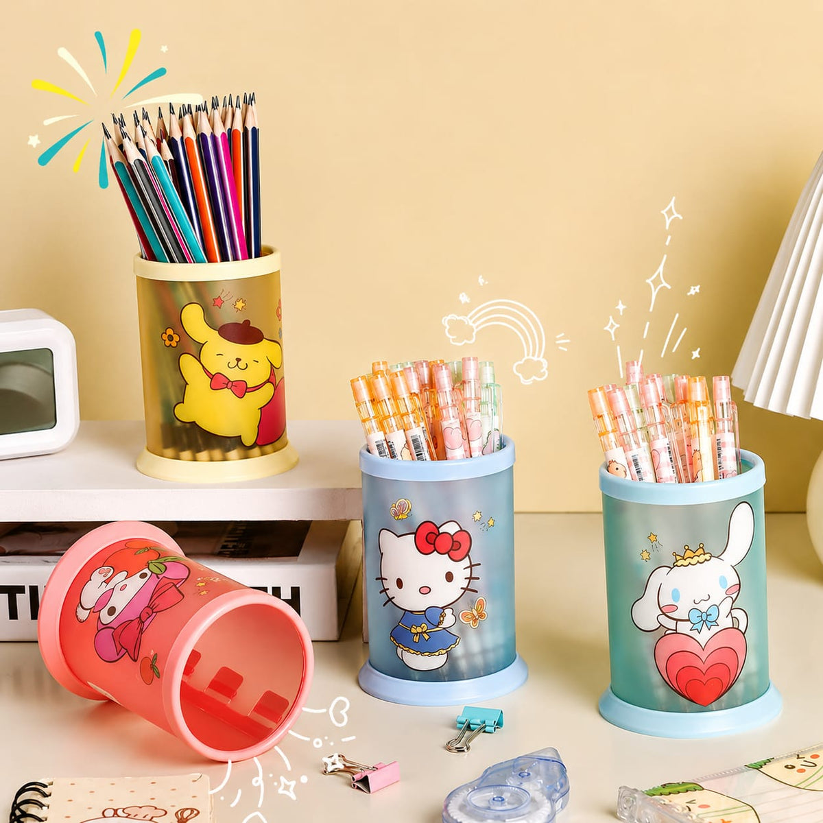 The Helpful Saniro Pencil & Pen Holder Cup