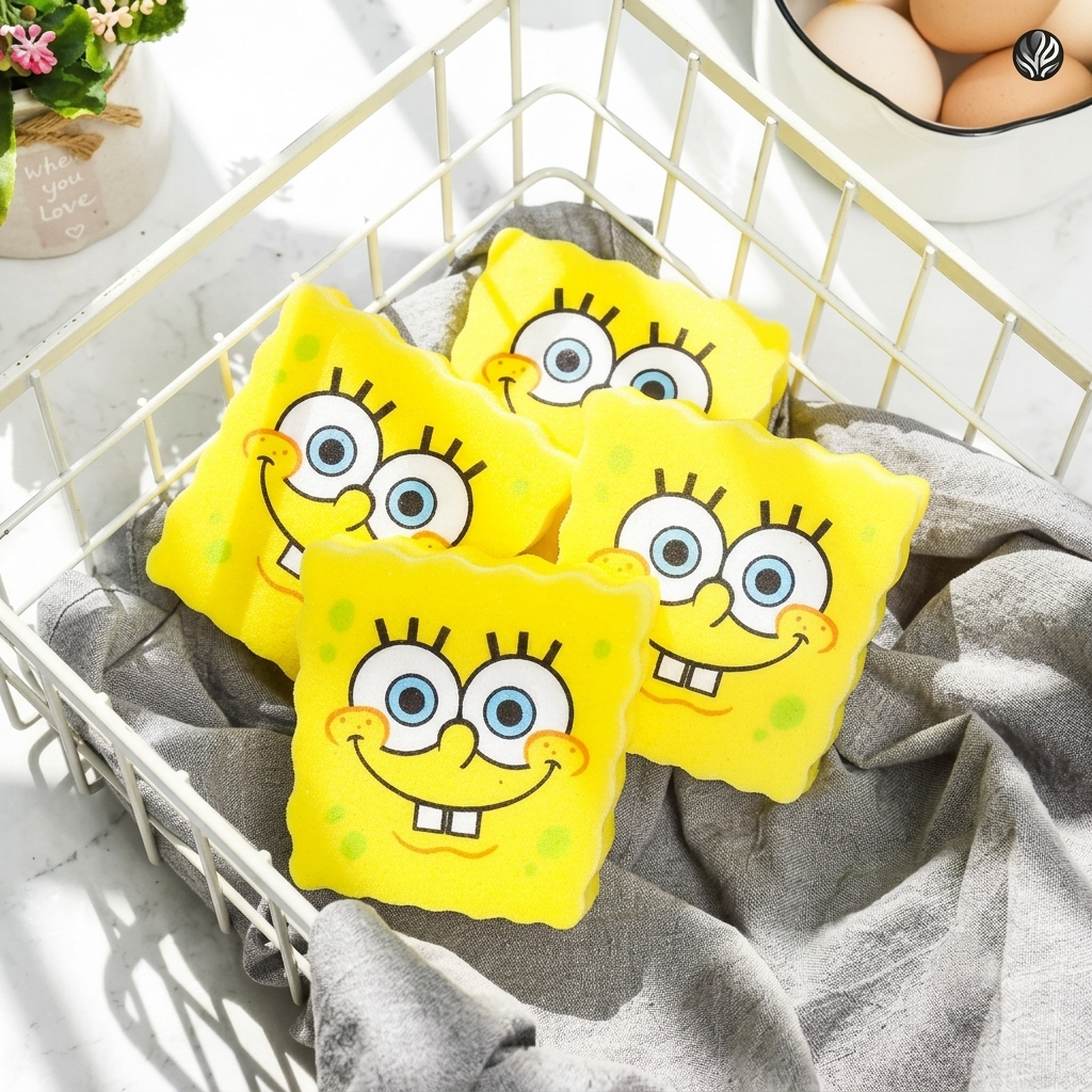 The Helpful SpongeBob Cleaning Sponge with Stand