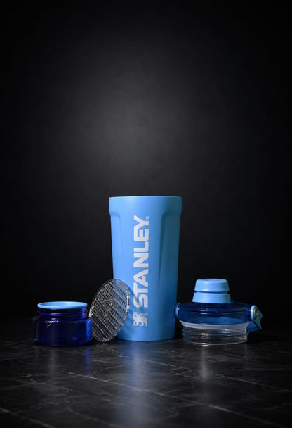 Stanley Protein Shaker Bottle – 590ML | Leak-Proof Gym Shaker with Built-in Powder Container