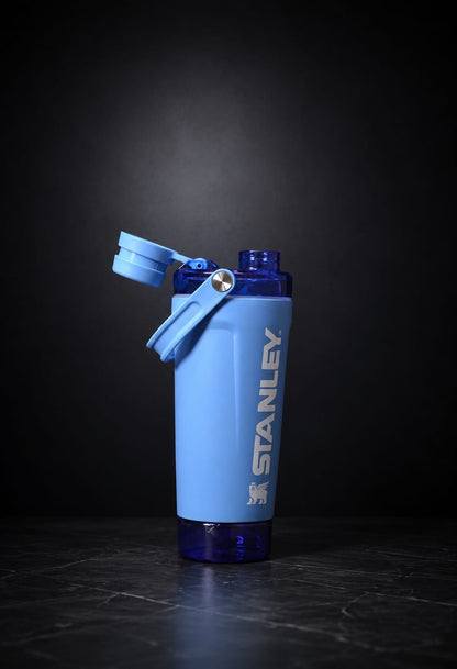 Stanley Protein Shaker Bottle – 590ML | Leak-Proof Gym Shaker with Built-in Powder Container