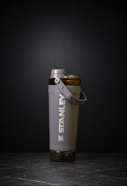 Stanley Protein Shaker Bottle – 590ML | Leak-Proof Gym Shaker with Built-in Powder Container