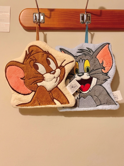 The Helpful Tom & Jerry Embroidered Hand Towel (Microfiber)