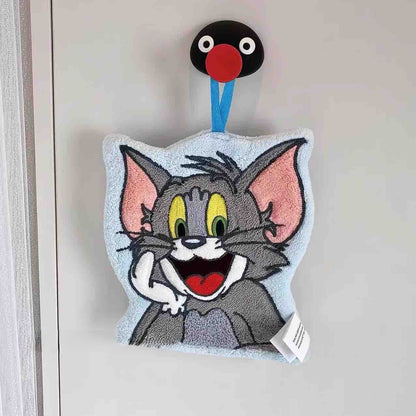 The Helpful Tom & Jerry Embroidered Hand Towel (Microfiber)