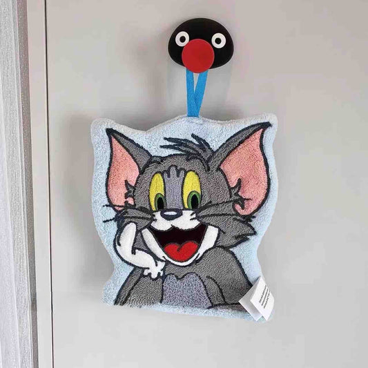 The Helpful Tom & Jerry Embroidered Hand Towel (Microfiber)