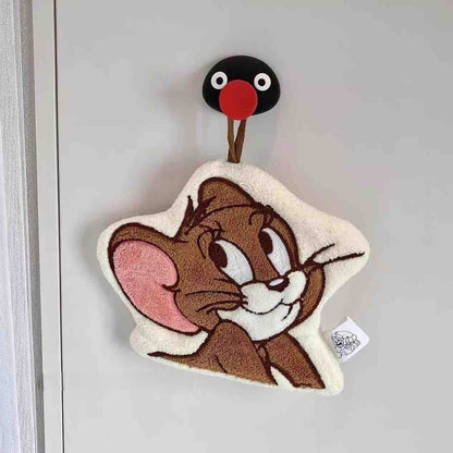 The Helpful Tom & Jerry Embroidered Hand Towel (Microfiber)