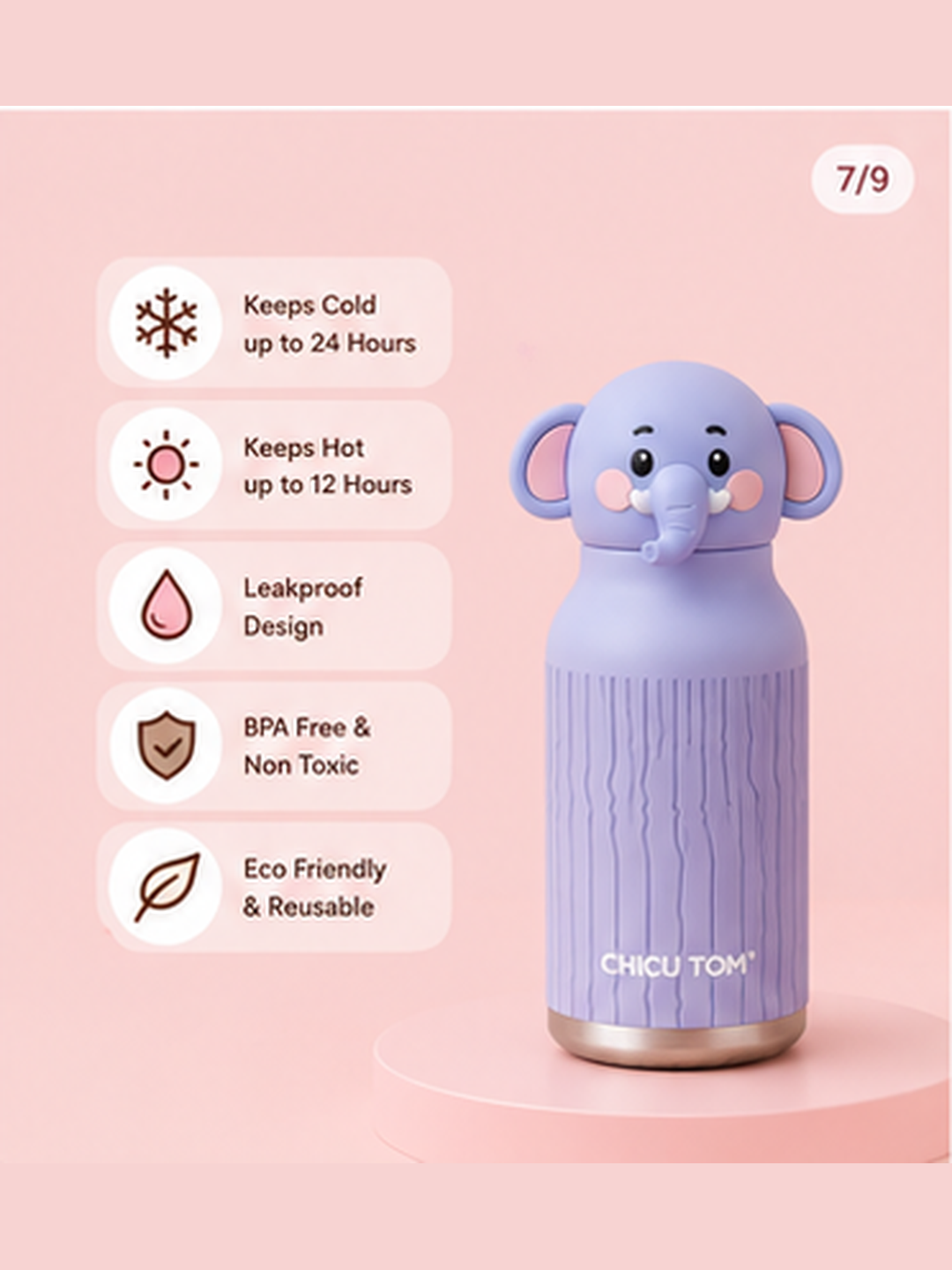 The Helpful Elephant Flask