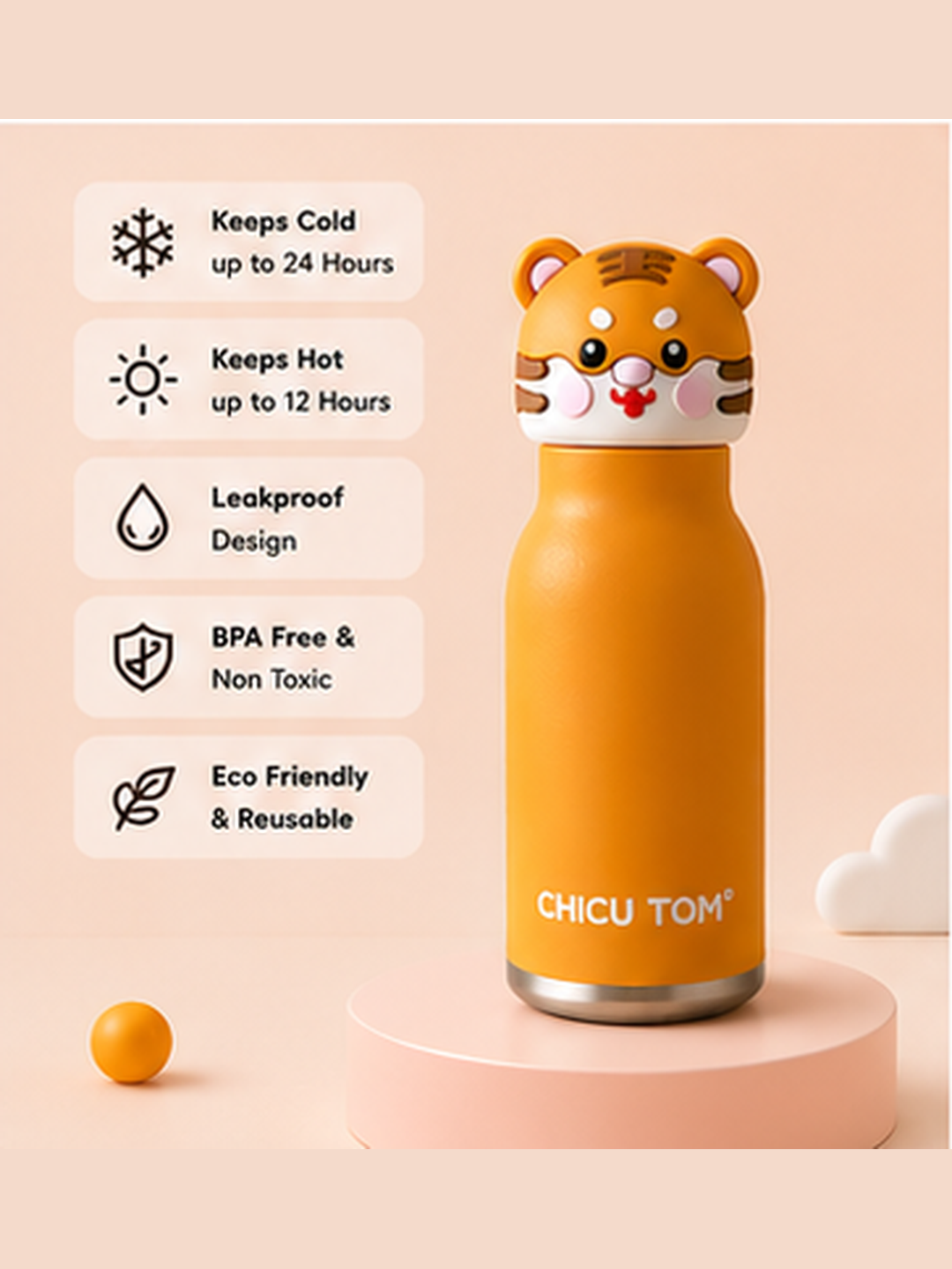 The Helpful Tiger Flask
