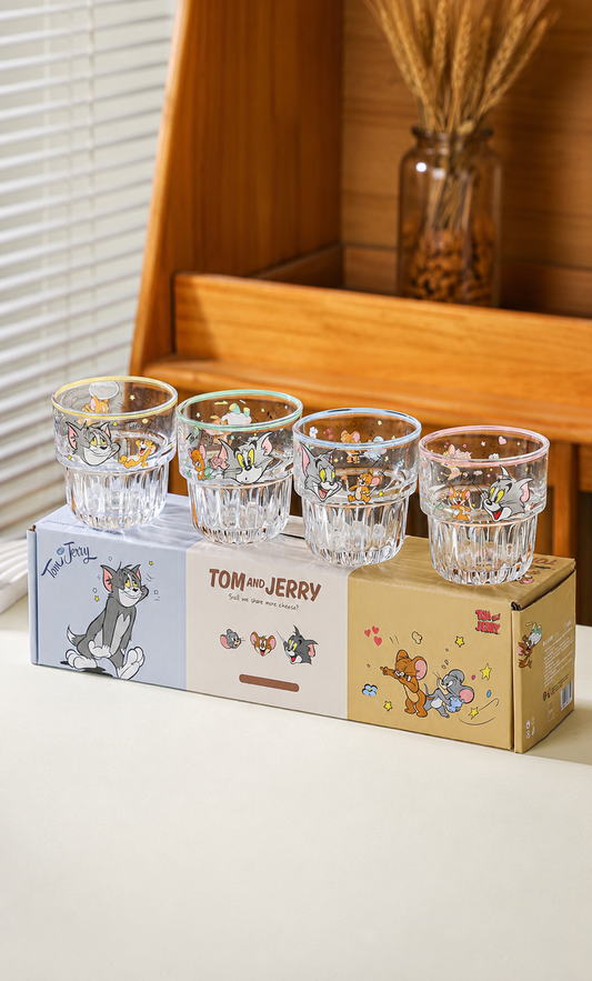 Tom & Jerry Stackable Glass Set